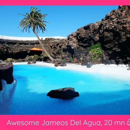 Full Relaxation - Private - Sea View - Stunning Garden - 2 Terraces - 2 Bedrooms - Wifi - Parking - Washing Machine Güime